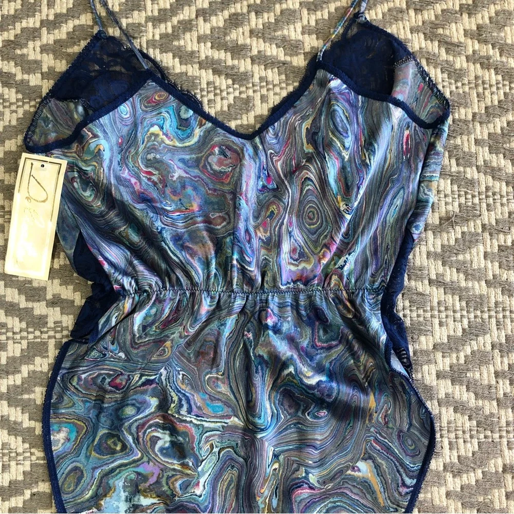 Vintage Delicates made in the USA teddy lingerie bodysuit size large